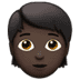 🧑🏿 person: dark skin tone display on Apple